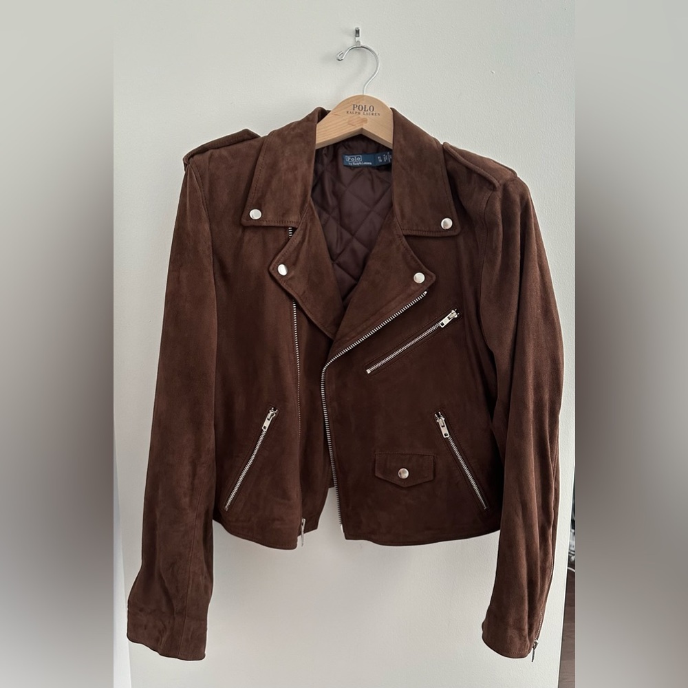 Polo Ralph Lauren Suede Moto Jacket - Picture 5 of 11